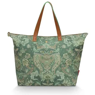 Pip Studio Tote Bag Kyoto Festival Green 66x20x44cm | Türkis