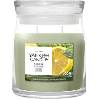 Yankee Candle Sage & Citrus Duftkerze 368 g grün