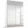 Schwebetürenschrank Reflect 131 x 210 x 59 Weiß