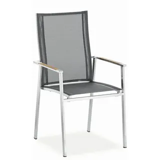 Niehoff Scalea Hochlehner 57 x 62 x 100 cm schwarz/silber