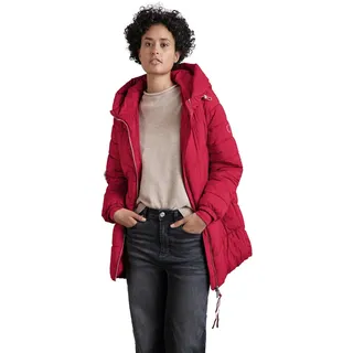 STREET ONE Damen A201971 Lange Steppjacke, Carpet red, 42