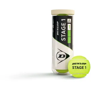Dunlop Tennisball Stage 1 Grün - für Kinder und Anfänger auf dem Großfeld (3 Bälle)