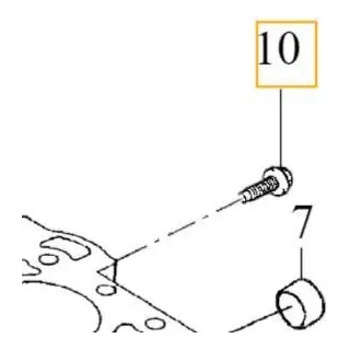 VOLVO Original Motorblockschraube 1.6, 1.8, 2.0 16V M10x14.5 OE 999312