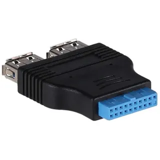 Akyga AK-CA-58 2X USB 3.0 A Buchse/USB 19 pin Buchse Adapter Motherboard