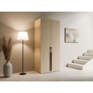 Home Affaire »TRENTO Garderobe, mit langen, schwarzen Griffen und Türdämpfer« Maße B/T/H 110,9/58/207,5cm; Made in Europe, mit ABS Kantenschutz