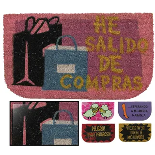 LucaHome Fußmatte aus Kokosnuss, natürlich, 40 x 70 cm, rutschfest, Kokosmatte, saugfähig, für den Innen- und Außenbereich