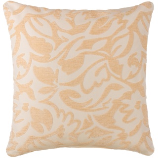 Brandsseller Jacquard Deko Kissen Zierkissen Couchkissen Sofakissen Motivkissen - mit Füllung Größe: ca. 50x50 cm Farbe: Creme/Beige