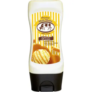 Original Muh‐Muhs Toffee Sauce 150ml – Feiner Sahne-Toffee Geschmack in praktischer Kopfstandflasche – Ideal zum Verfeinern von Desserts, Eis, Gebäck oder Kaffee (1 x 150ml)