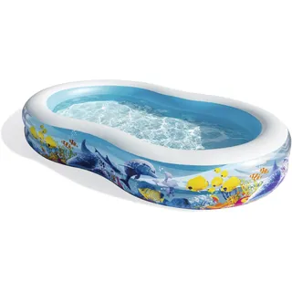 BESTWAY Family Pool Sea Ground Planschbecken 262 x 157 x 46 cm (544L)