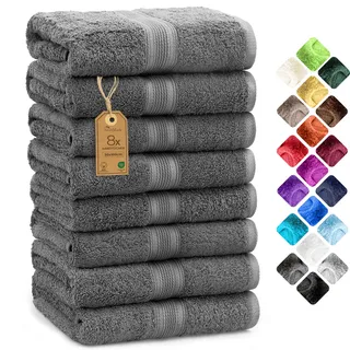NatureMark Handtuchset 8-tlg. anthrazit grau