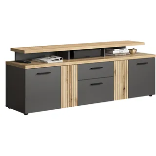Home Affaire Estepona Lowboard 180 cm Braun Holz/Kunststoff