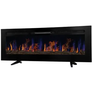 MonsterShop Elektrokamin 152cm Schwarz