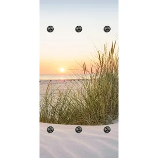 Queence Wandgarderobe Sonnenuntergang auf Sylt Schwarz