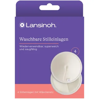 Lansinoh Waschbare Stilleinlagen, 4 Stück
