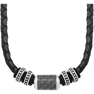 s.Oliver Kette mit Anhänger Hauptkollektion Schwarz Edelstahl