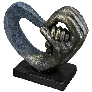 Casablanca modernes Design Gilde, Deko Objekt, Poly Skulptur Hands of Love,
