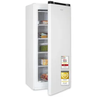 Exquisit Gefrierschrank | 145 l Nutzinhalt, Energieklasse C, 39 dB(A) | hohe Bauform für mehr Stauraum, 4-Sterne-Gefrieren, manuelle Temperaturregelung, wechselbarer Türanschlag | GS5145-050C weiss