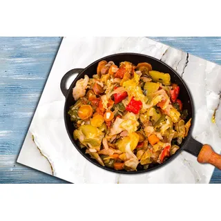 GLASPLATTE FÜR KÜCHE 60x65 Marmor