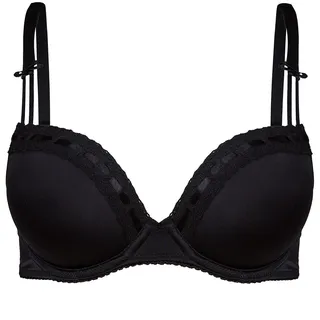 SUSA Dirndl-BH »Wiesn-Zauber« Push-Up-Effekt, Mikrofaser, mit Bügel, elastisch, blickdicht, schwarz,