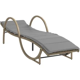 vidaXL Sonnenliege 100 x 199 x 42 cm Beige