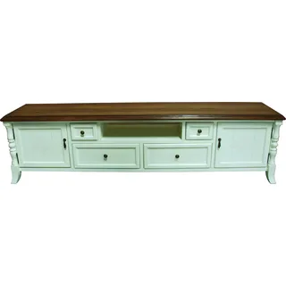 rtv design sideboard fernseh wand landhasu low board luxus kommode schrank neu - Blau