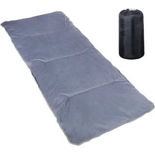 REDCAMP XL Weich Campingbett Feldbettauflage,Martratze für Feldbett Klappbar 190 x 70 cm,Bequem Gut Dicke Baumwollauflage mit Hochwertiger Polyesterfüllung Schlafmatratze Pad, Grau