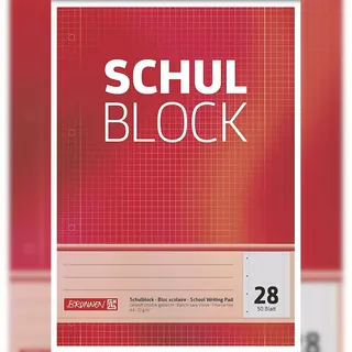 Brunnen Schulblock A4 Lineatur 28