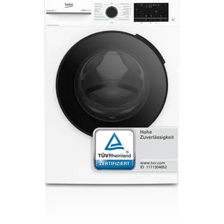 Beko BM3DT4844W Waschtrockner Frontlader, 8 kg Waschen / 5 kg Trocknen, 1400 U/Min., SteamCure, EnergySpin, Hygiene Therapy, ProSmart Inverter Motor, 15 Programme, Weiß