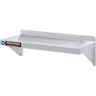 DuraSteel Edelstahl-Wandregal, 91,4 cm breit x 30,5 cm tief, kommerzielle Qualität, NSF-Zertifiziert, industrielle Geräte (Restaurant, Bar, Haus, Küche, Waschküche, Garage und Hauswirtschaftsraum)