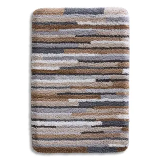 Badematte HAGEMANN Gr. 3, beige, halbrund (50cm x 80cm ), 1 Stk., Badematten, Badematte