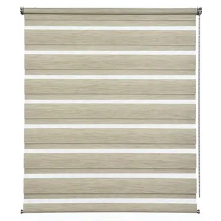 GARDINIA Doppelrollo de Luxe Cappuccino-Melange 50 x 180