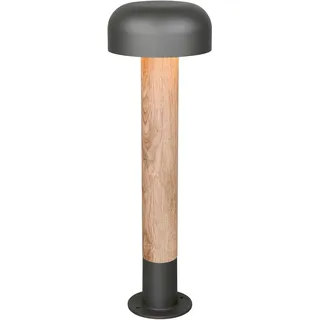 TRIO LEUCHTEN Außen-Stehlampe "FRASER, Outdoor Stehleuchte Höhe 54cm, exkl 1x E27 max 10W, IP54", grau, 1, Ø 19cm H: 54cm, 1 Stk., Leuchten, Wegeleuchte Garten Terrasse, Ø 19cm Höhe 54cm, Leuchtmittel wechselbar, Außen-Stehlampe