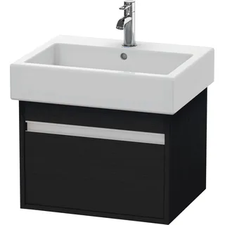 Duravit Ketho Waschtischunterbau wandhängend, 550x410x440 mm, 1 Auszug, für Vero Waschtisch 045460, KT668601616, Farbe: Eiche Schwarz Dekor