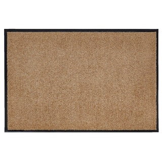 Andiamo Premium-Fußmatte Wash & Clean - langlebige Schmutzfangmatte Hauseingang - als Fußmatte innen oder als Fußabtreter im überdachten Außenbereich - saugstarker Fußabstreifer 90 x 150 cm Beige