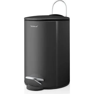 Blomus Tubo Treteimer, Mülleimer, Abfall Eimer, Kunststoff / Stahl Pulverbeschichtet, Anthrazit, 3 L, 68888 - Grau