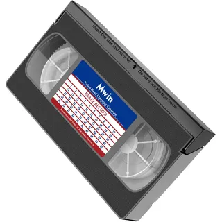 Mwin VHS-Kopfreiniger für VHS/VCR-Player, Wiederverwendbares Videokopfreinigungsband, Trockentechnologie - Keine Flüssigkeit