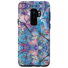 Hülle für Galaxy S9+ Dragonflies Lover Stained Glass Dragonfly Art Stain Glass