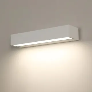 Goeco 17W Außenwandleuchte Modern, IP65 Aussenlampe LED, 4500K Neutrales Licht, Wandleuchte Aussen Rechteckig für Terrasse, Eingang, Garten