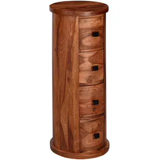 Wohnling Kommode, WL6.148 sheesham 35,0 x 35,0 x 85,0 cm, 1 St.