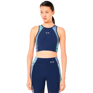 Oakley Apparel Pursuit Cropped Top Sport-bh - Team Navy - M