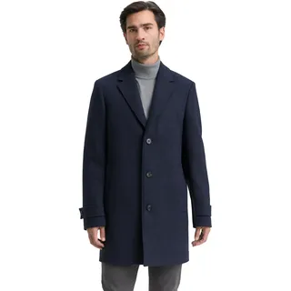 Tom Tailor Herren Wollmantel mit Reverskragen