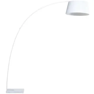 Beliani Stehleuchte Benue 50/160/188 cm , Weiß , Metall , E27 , 50x188x50 cm , Lampen & Leuchten, Innenbeleuchtung, Stehlampen, Bogenlampen