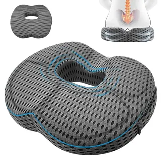 GBKDQQ Sitzkissen Orthopädisches, Anti-Dekubitus-Stuhlkissen Bürostuhl Ergonomisches Entlastung Steißbein Hämorrhoiden Hüfte Steißbeinkissen rutschfest Sitzkissen für Sofa Büro Auto Rollstuhl Sitze