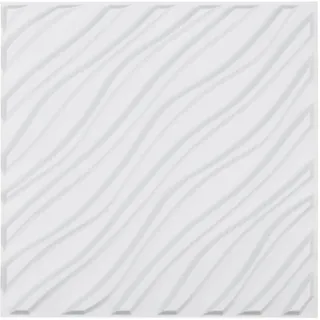 Vevor 3D-Wandpaneele Mattweiß 12 St. 50 x 50 cm
