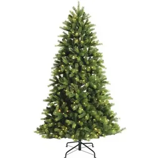 Künstlicher Weihnachtsbaum Everlands Ø 130 cm H 210 cm ink Beleuchtung grün
