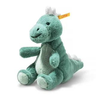 Steiff 067242 Soft Cuddly Friends Joshi Baby T-Rex 16cm, gruenblau, Aqua Green