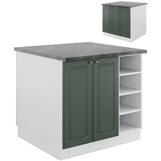 Vicco Kochinsel Fame-Line 90 x 82 x 82 cm Grün-Gold