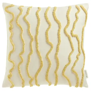 Tom Tailor Wavy Dekokissen 45 x 45 cm Gelb