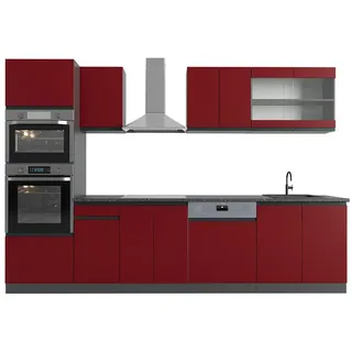 Vicco Küchenzeile R-Line J-Shape 300 cm Rot