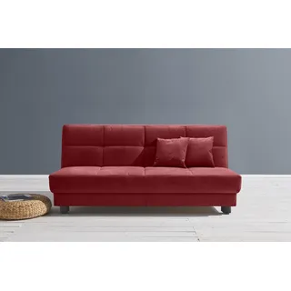 Ell + Ell Schlafcouch Polyester 2-Sitzer Rot